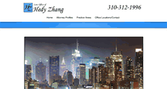 Desktop Screenshot of hedyzhanglaw.com